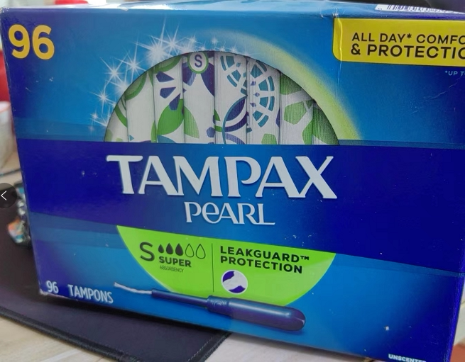 美国正品tampax丹碧丝塑料长导管卫生棉条 大流量super96支