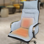 加热坐垫办公室腰靠桌椅坐垫靠垫一体冬季 发热坐垫可坐可躺椅垫