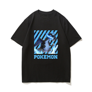 2026款精灵宝可梦周边T恤童装神奇宝贝短袖夏纯棉固拉多 盖欧卡