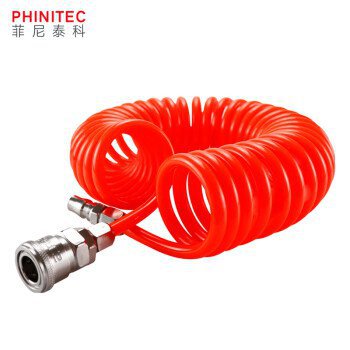 菲尼泰科 PU弹簧管气动软管气泵配件空压机螺旋气管高压伸缩软管