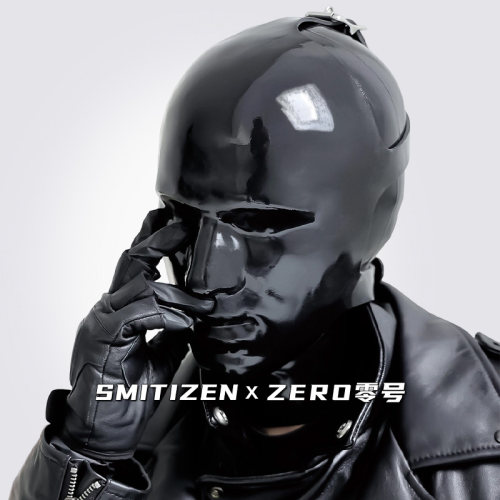 smitizen胶兽派黑胶头套zero零号覆面男MASK半脸面具假面