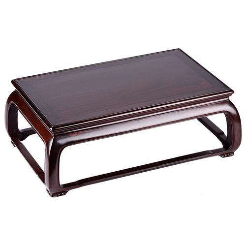 老挝大红酸枝底座独板奇石玉器条案茶桌花瓶花盆景花架老红木炕几