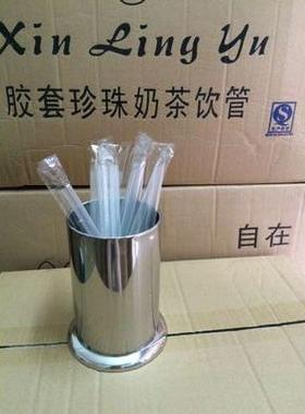 吸管一珍奶茶管吸 透明箱粗珠IDO吸管21CM黑色大吸管5000支