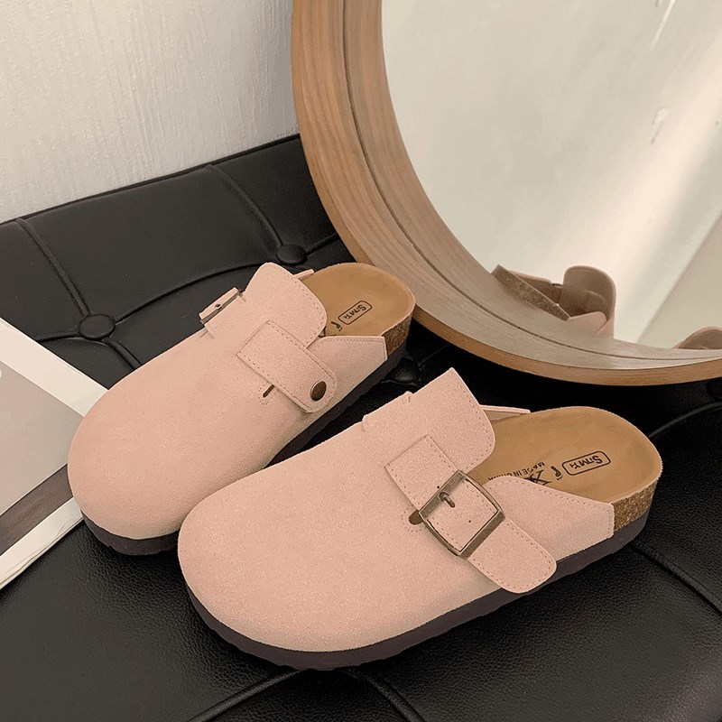 瑗瑗博肯拖鞋女外穿20q24春秋单款新款厚底拖鞋女钓鱼防滑博肯半