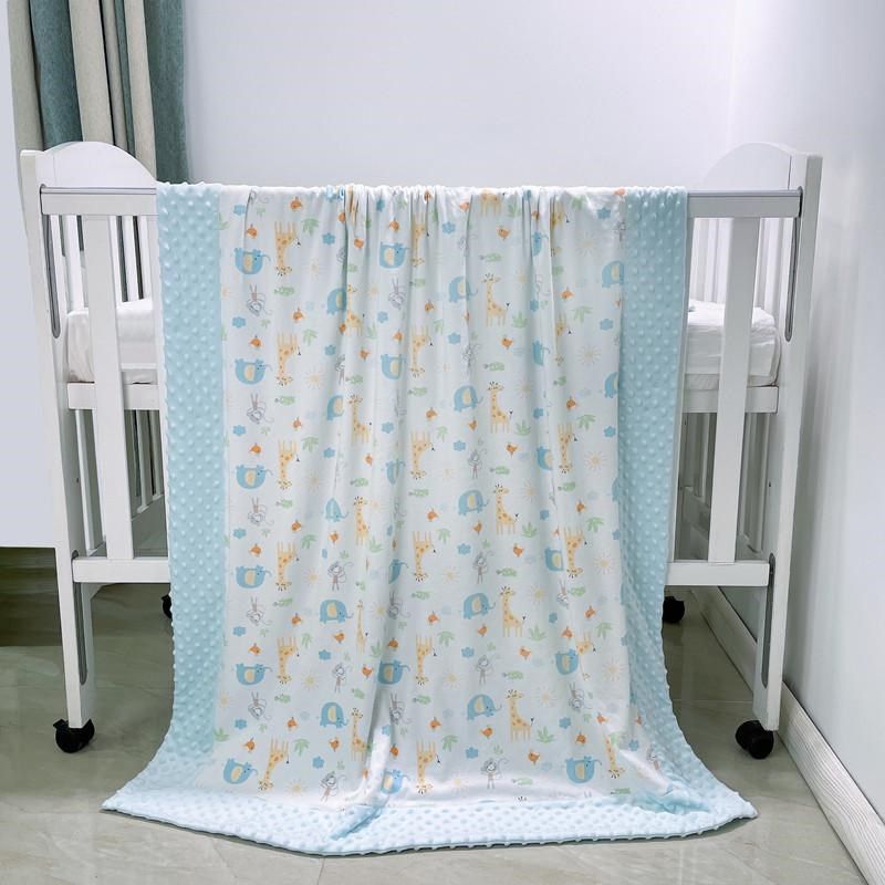 双层新生婴儿安抚豆豆毯子夹棉宝宝盖毯被子儿童幼儿园盖被秋冬季,婴童用品,婴童毛毯/盖毯,淘宝优惠券,粉丝福利购,淘宝优惠卷