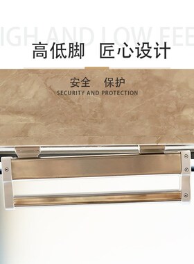 海宸阻尼40CM裤架便捷顶装w挂衣器五金配件伸缩滑轨裤抽易安装裤