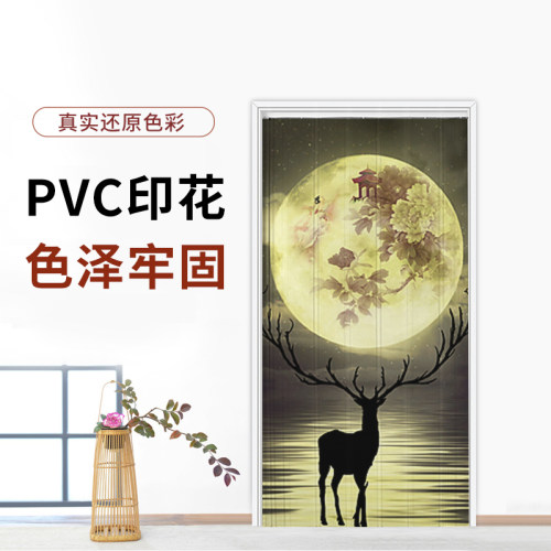 PVC折叠门 室内隐形卫生间客厅室外隔断房间卧室伸缩无下轨推拉门