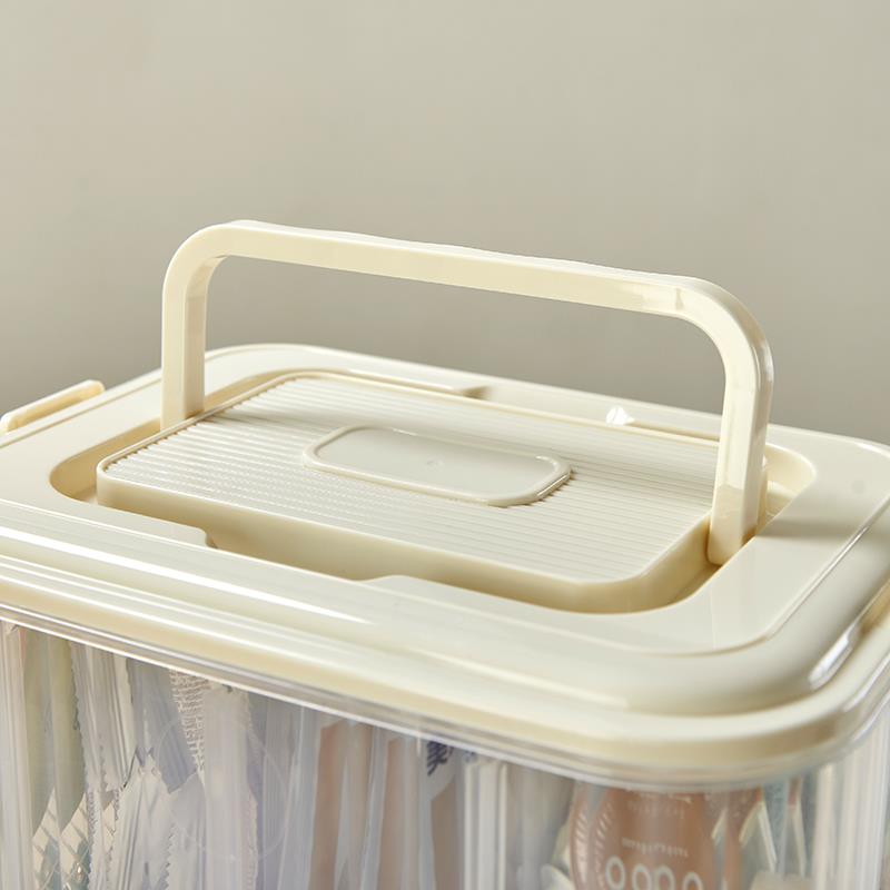 积木LYU收纳盒多层手提透明玩具公仔手办小颗粒大整类理箱零件分