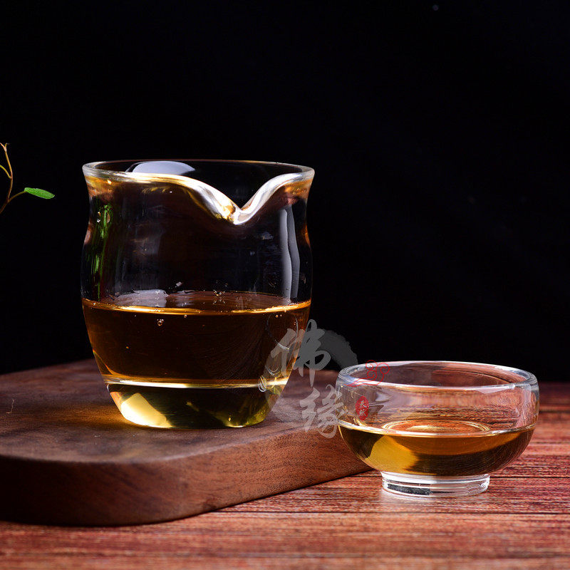 原矿天然水晶公道杯耐热大号日式分茶器功夫茶具配件2020新款刻字图片