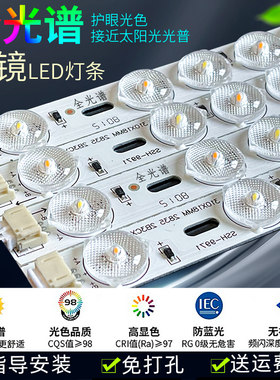 全光谱吸顶d灯灯芯 护眼防蓝光源客厅卧室替换灯管长条灯带led灯