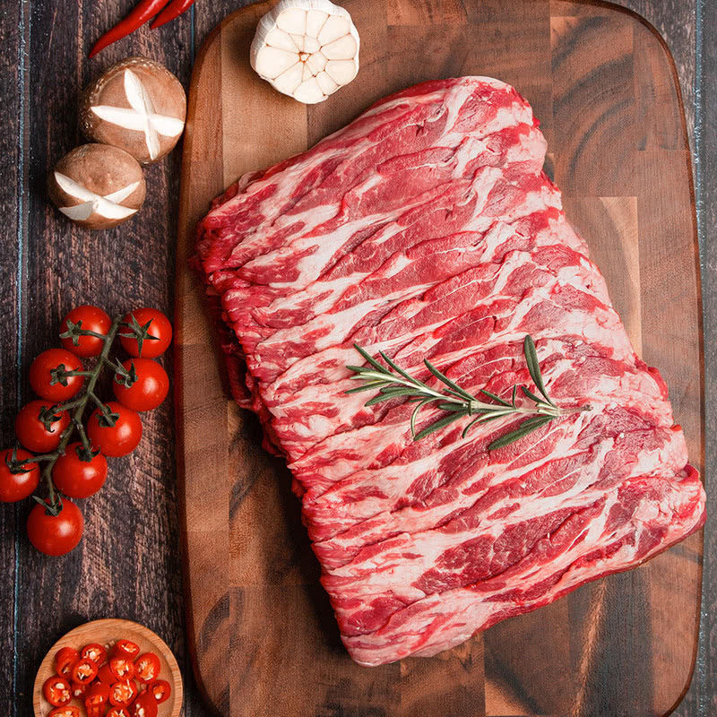 山姆会员超市代购 澳洲谷饲上脑薄片 800g原切牛肉火锅片 顺丰