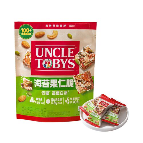 山姆会员超市代购 低糖高蛋白海苔果仁脆450g 小包混合坚果零食