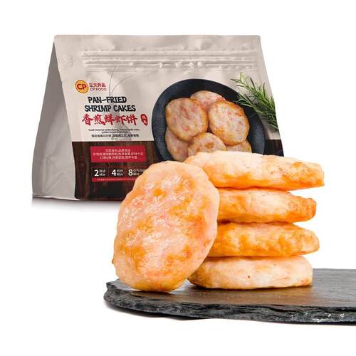 山姆会员超市代购 香煎鲜虾饼825g 正大 鲜味十足煎虾仁 预制虾饼