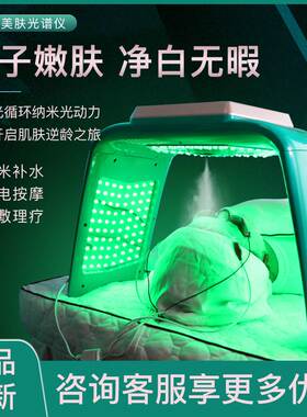 美容院光谱仪美容仪器冷喷热敷红蓝光照脸led大排灯光子嫩肤微电