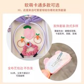 韩国女童发箍套装 女孩发箍发夹发绳5件可爱饰品套装 儿童布艺发饰