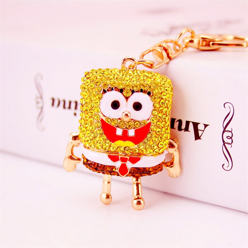 镶钻合金水钻汽车挂饰钥匙扣满钻可爱卡通宝宝钥匙链包包挂件324
