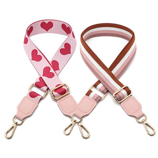 印花帆布包带配件斜挎包袋子宽肩带替换单肩包带子可调节包包肩带