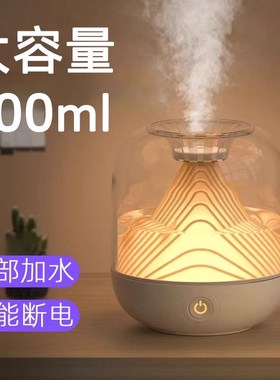 2024年新款加湿器家用静音卧室办公室桌面孕妇婴儿空气氛围灯小型