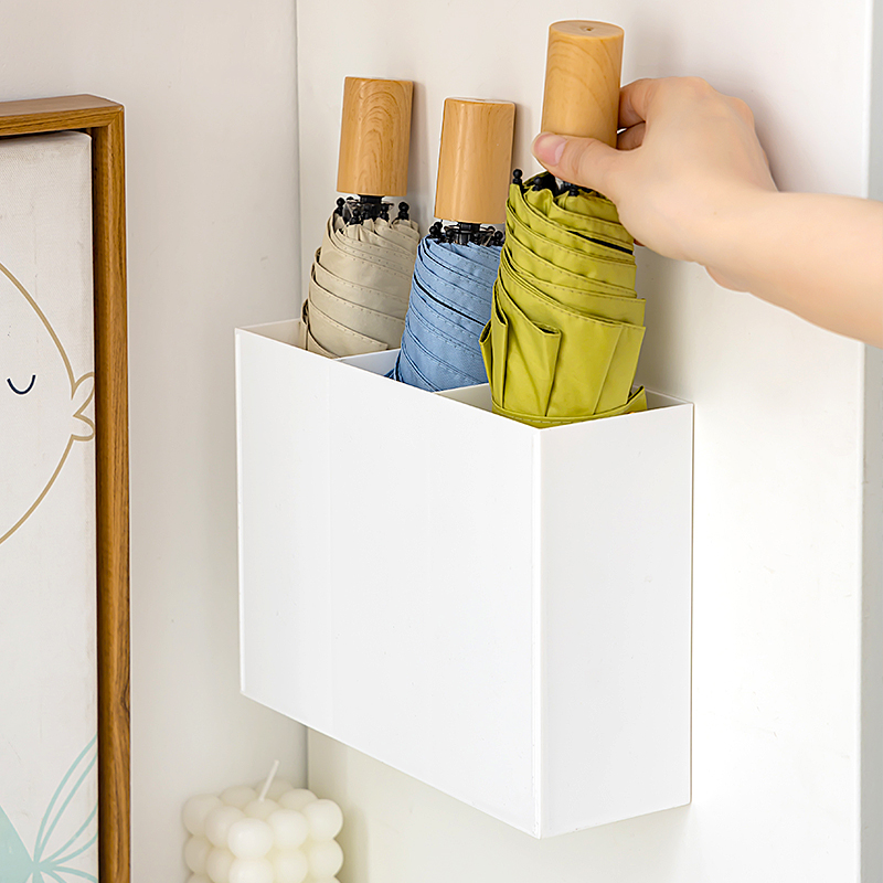 雨伞收纳架极窄入户门家用门口壁挂式伞架置物架门后折叠雨伞支架