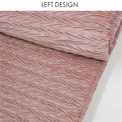 左向粉色褶皱绒布可爱儿童房样板间民宿现代毛毯轻奢高档床尾搭巾