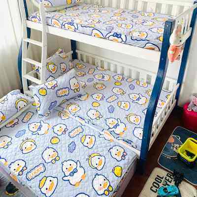 定制珊瑚绒夹棉床笠儿童加厚牛奶绒150×190×120上下床加绒床罩