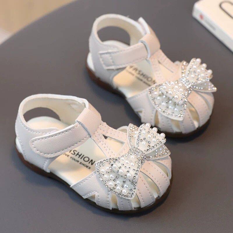 女宝宝鞋子夏季0一1-3岁半婴儿凉鞋软底学步鞋防滑包头小童公主鞋