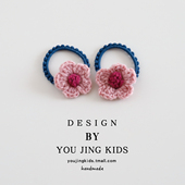 毛线花朵儿童发绳不伤发秋冬新款 女孩皮筋头绳女童发圈宝宝头饰