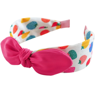 韩版草莓蝴蝶结儿童发箍发卡女童宽边甜美头箍女孩兔耳朵压发头饰