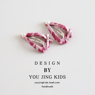 儿童爱心蝴蝶结BB夹发夹珍珠女孩刘海夹发卡女童韩版碎发夹子头饰