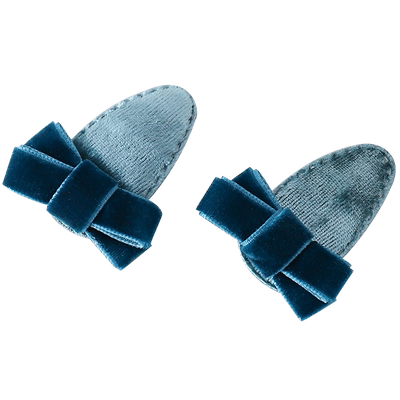 儿童丝绒蝴蝶结发夹可爱女童刘海夹碎发夹婴儿发卡子宝宝BB夹头饰