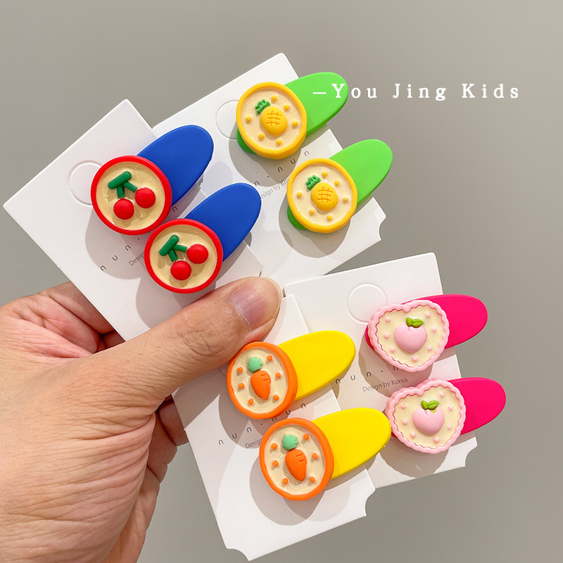 韩国水果发夹儿童女可爱宝宝碎发夹刘海夹发卡女童女孩侧边夹头饰