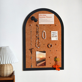 毛毡收纳拱形洞洞板墙贴照片墙免打孔安装 遮瑕中古风装 饰墙贴