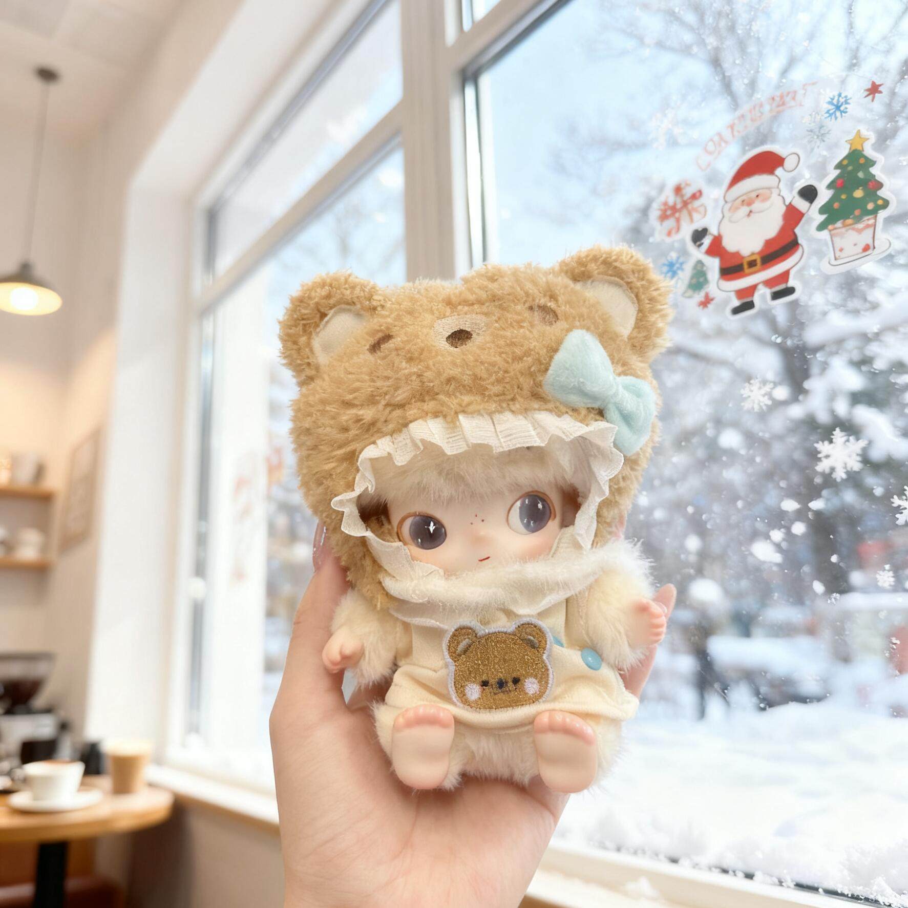 DIMOO娃衣DIMOO新品新生日记娃衣潮玩搪胶公仔衣服换装呼噜小熊崽