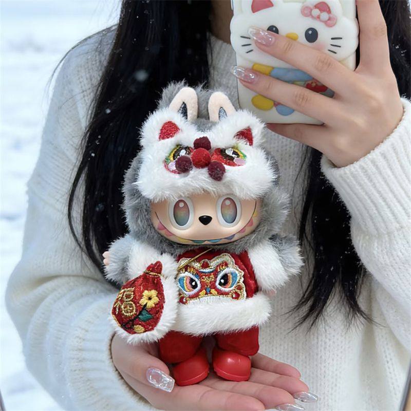 一二三代la布布醒狮套装娃衣前方高能站姿玩偶搪胶新年马年娃衣,模玩/动漫/周边/娃圈三坑/桌游,潮玩娃衣,淘宝优惠券,粉丝福利购,淘宝优惠卷