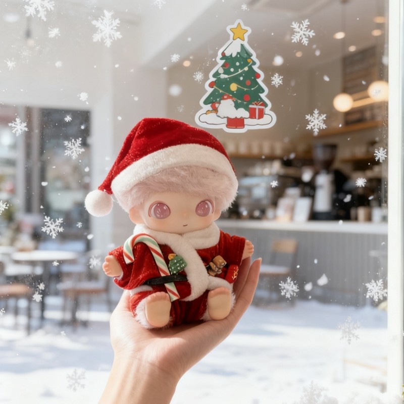 DIMOO娃衣DIMOO新品新生日记娃衣潮玩搪胶公仔服换装圣诞老人套装