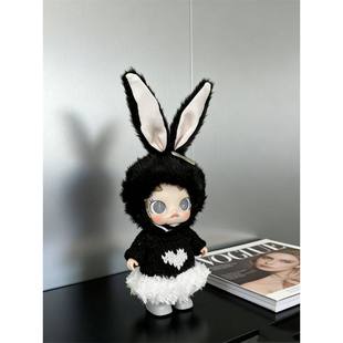 Molly积极入冬baby molly可爱娃衣着替玩偶衣服套装黑色兔子娃衣