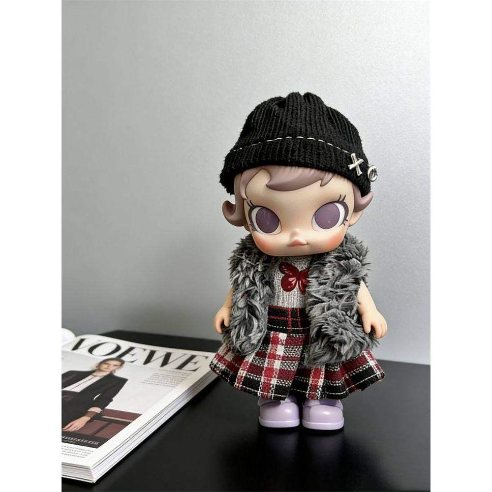 Molly积极入冬baby molly可爱娃衣着替玩偶衣服套装格纹蝶序娃衣,模玩/动漫/周边/娃圈三坑/桌游,潮玩娃衣,淘宝优惠券,粉丝福利购,淘宝优惠卷