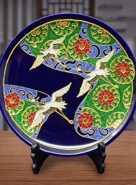 翔鹭兰盘客厅摆件厦门漆线雕工艺品特产送朋友老外商务礼品纪念品