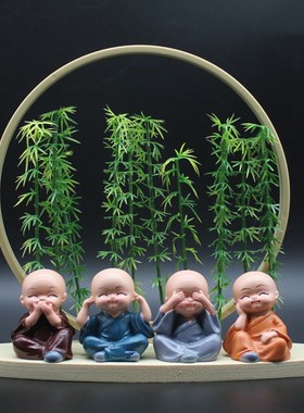 新中式摆件家居装饰工艺品客厅玄关办公室电视酒柜桌面静心小摆设