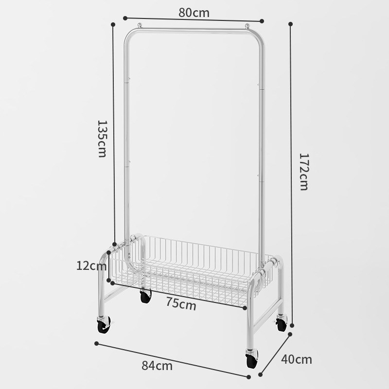 挂衣架落地卧室晾衣架家用客厅阳台室内宿舍可移动衣帽架展示架
