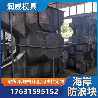 混凝土空心防浪块模具防浪石模板海岸护堤扭工字模板扭王块钢模板
