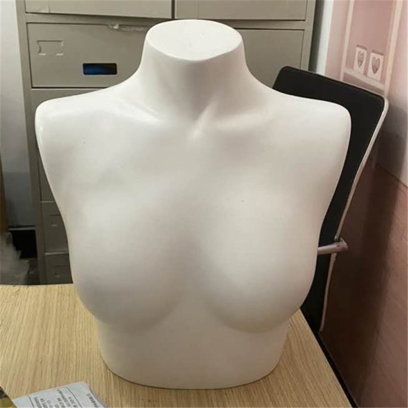 少女内衣展示模特道具 女孩半身哑白文胸玻璃钢假人体架 橱窗成列