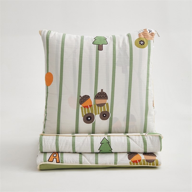 2024新款泡芙棉全棉抱枕被两用办公室沙发午睡枕头二合一汽车靠枕