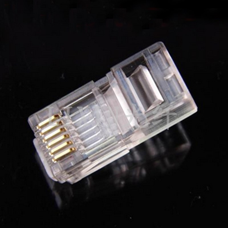 特制加长型电话水晶头 6P6C加长水晶头 6P6C电话水晶头 加长RJ11