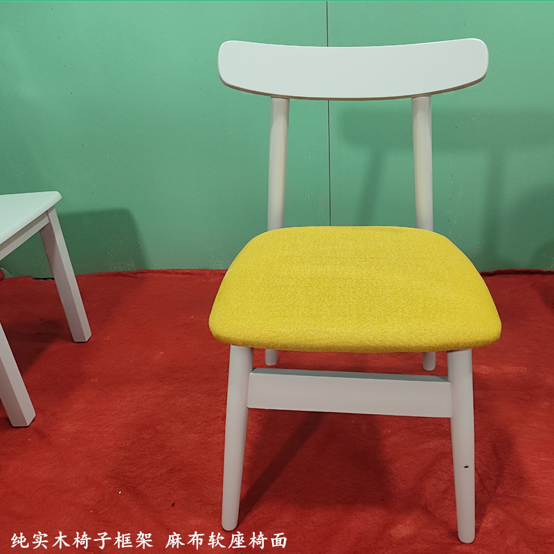 现代简约家用实木餐桌椅子饭桌小户型组合出租钢化玻璃玉晶石餐桌