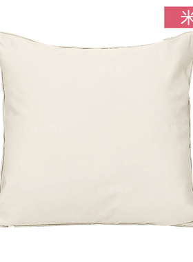 美式素雅纯色长绒棉60*60抱枕套全棉60支贡缎50*50靠枕套纯棉定制