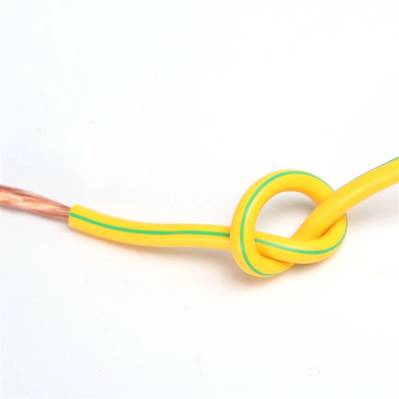 黄绿双色接地线4/6/10/16/25/35平方多股软线纯铜包铝接地线阻燃