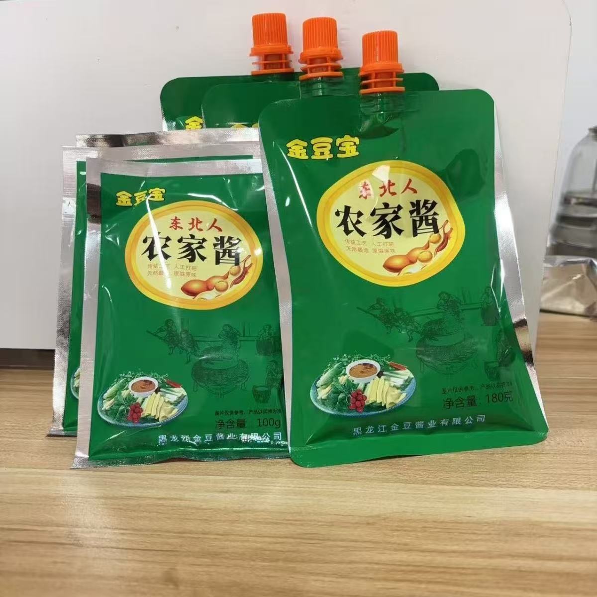 正宗东北绥化农家酱农村手工打耙黄豆酱东北臭大酱袋装桶装鸡蛋酱