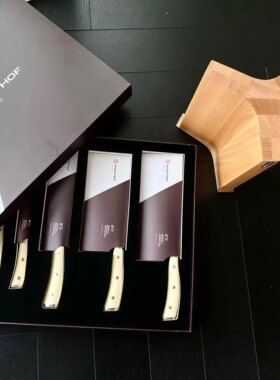 Wuesthof三叉Classic系列磁吸榉木刀架厨房实木高碳不锈钢