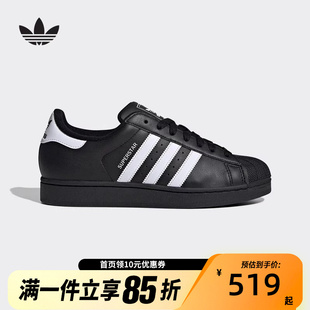 JI0079 休闲鞋 Adidas三叶草男女鞋 贝壳头二代SUPERSTAR黑色板鞋